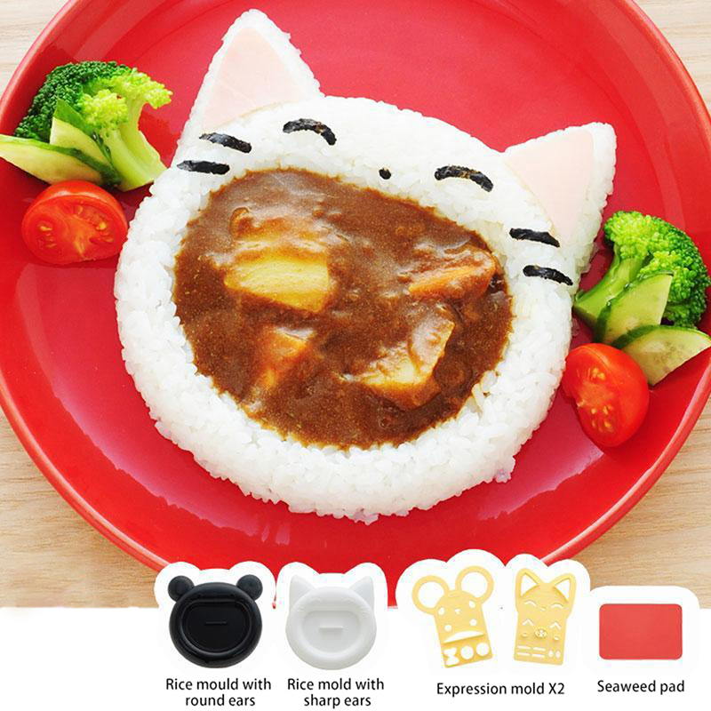 Kitchen Appliances Store - 1Pcs Cute Cartoon Cat Bear Sushi