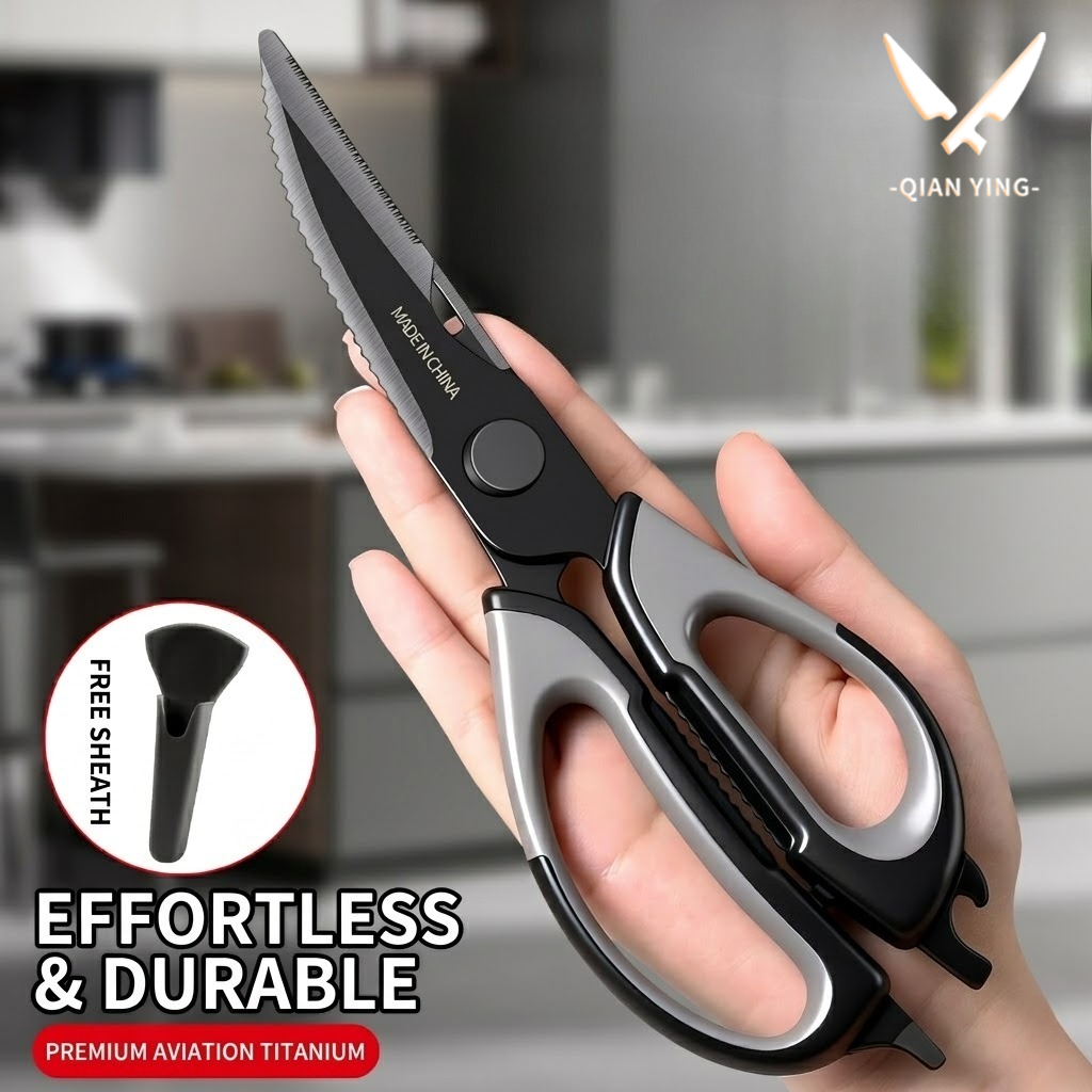Kitchen Appliances Store - Kitchen scissors Titanium Chicken bone scissors
