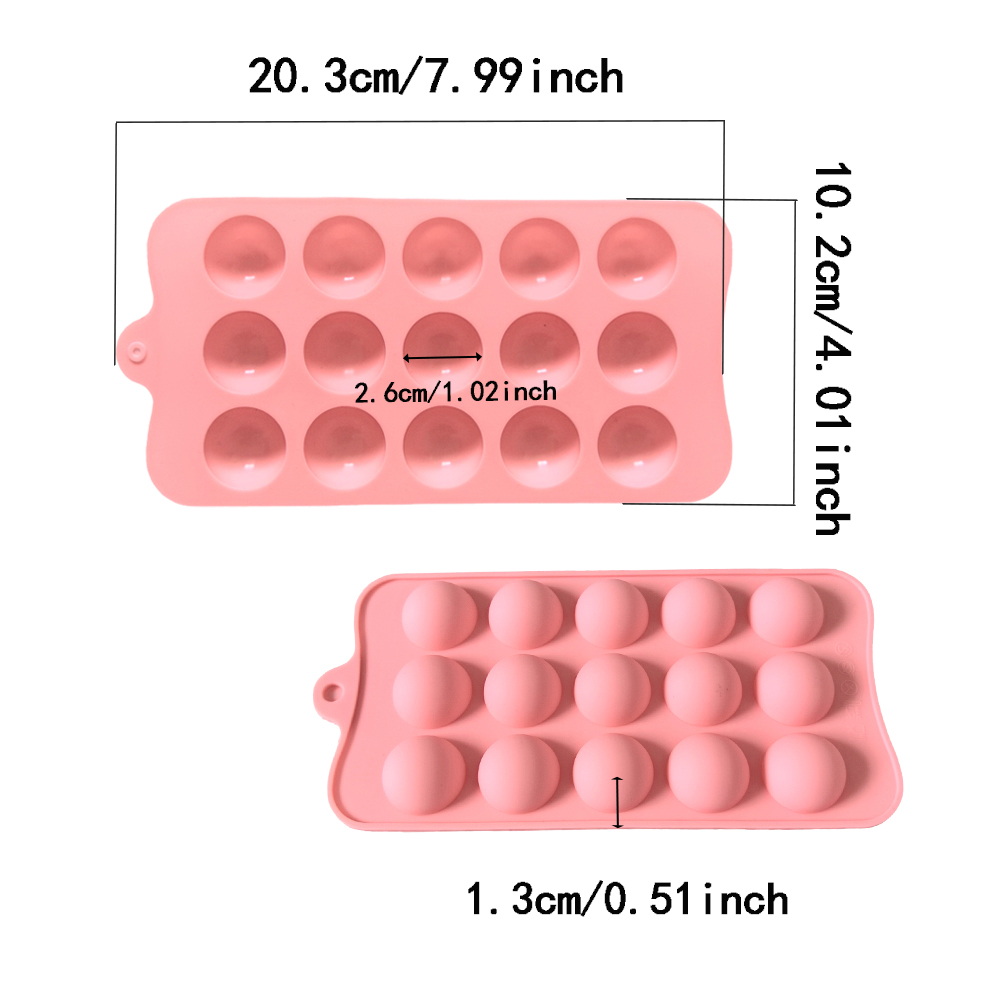 15 cavity semi-circular chocol - Kitchen Appliances Baking recension och pris