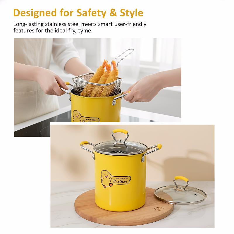 2/3L Deep Fryer Pot Stainless  - Kitchen Appliances In Japanese recension och pris