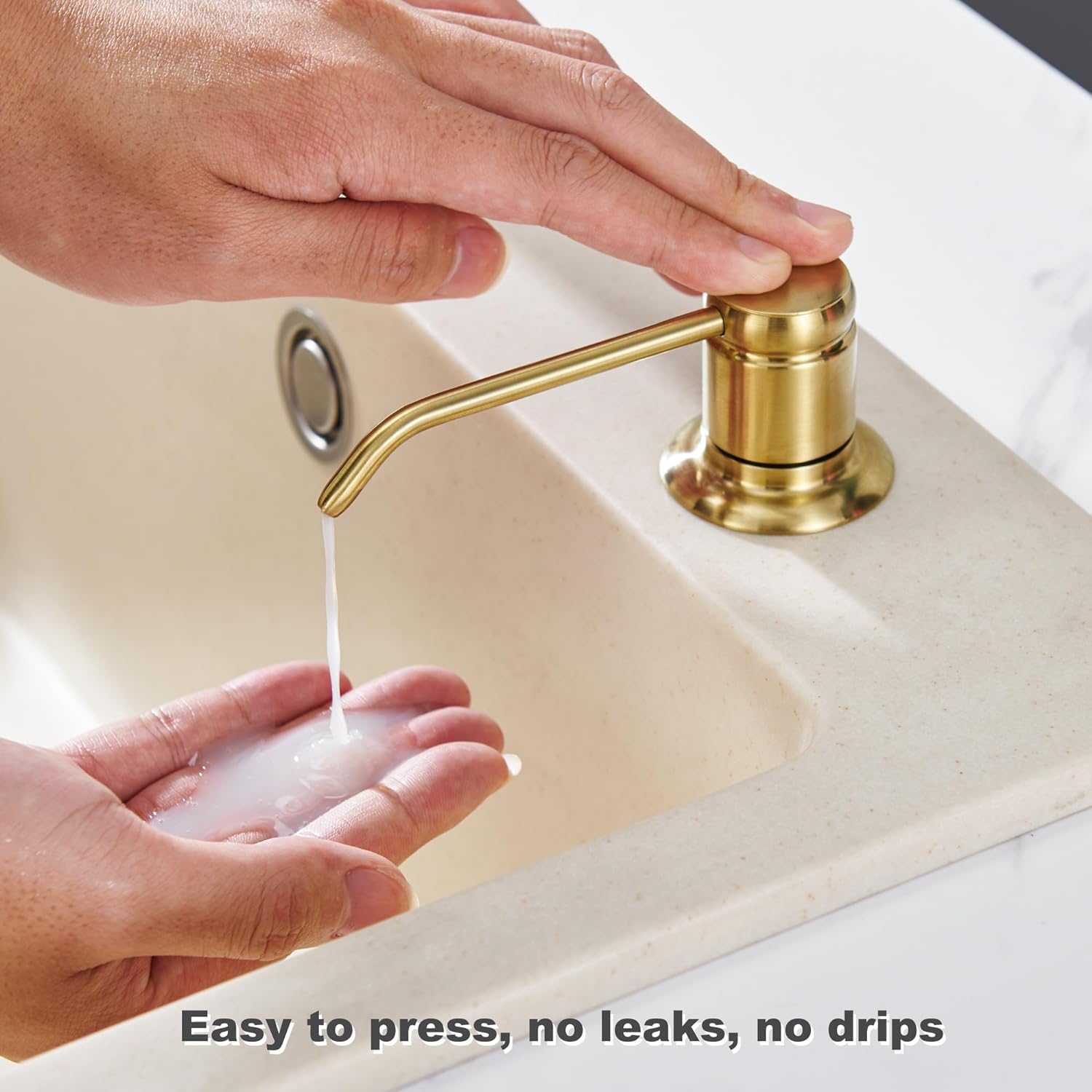 Brass Sink Soap Dispenser with - Kitchen Appliances Built In recension och pris