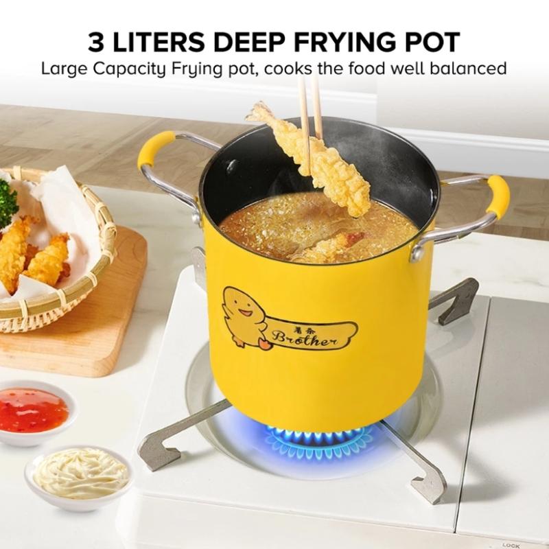 2/3L Deep Fryer Pot Stainless  - Kitchen Appliances In Japanese recension och pris