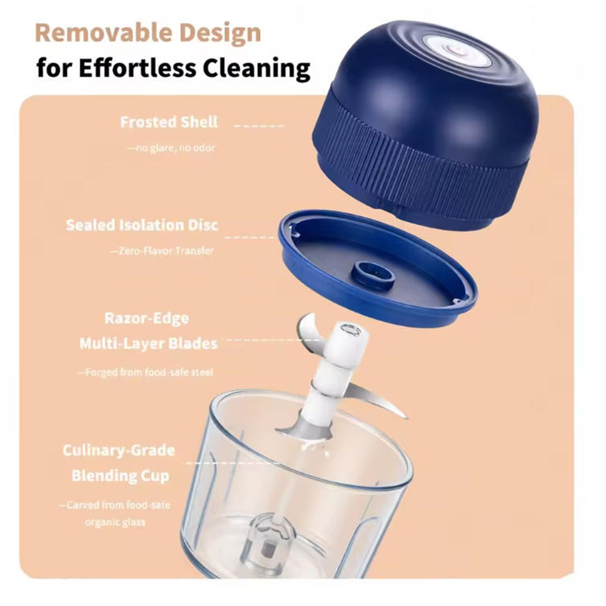 1PC Electric Garlic Chopper Mi - Kitchen Appliances Sales recension och pris