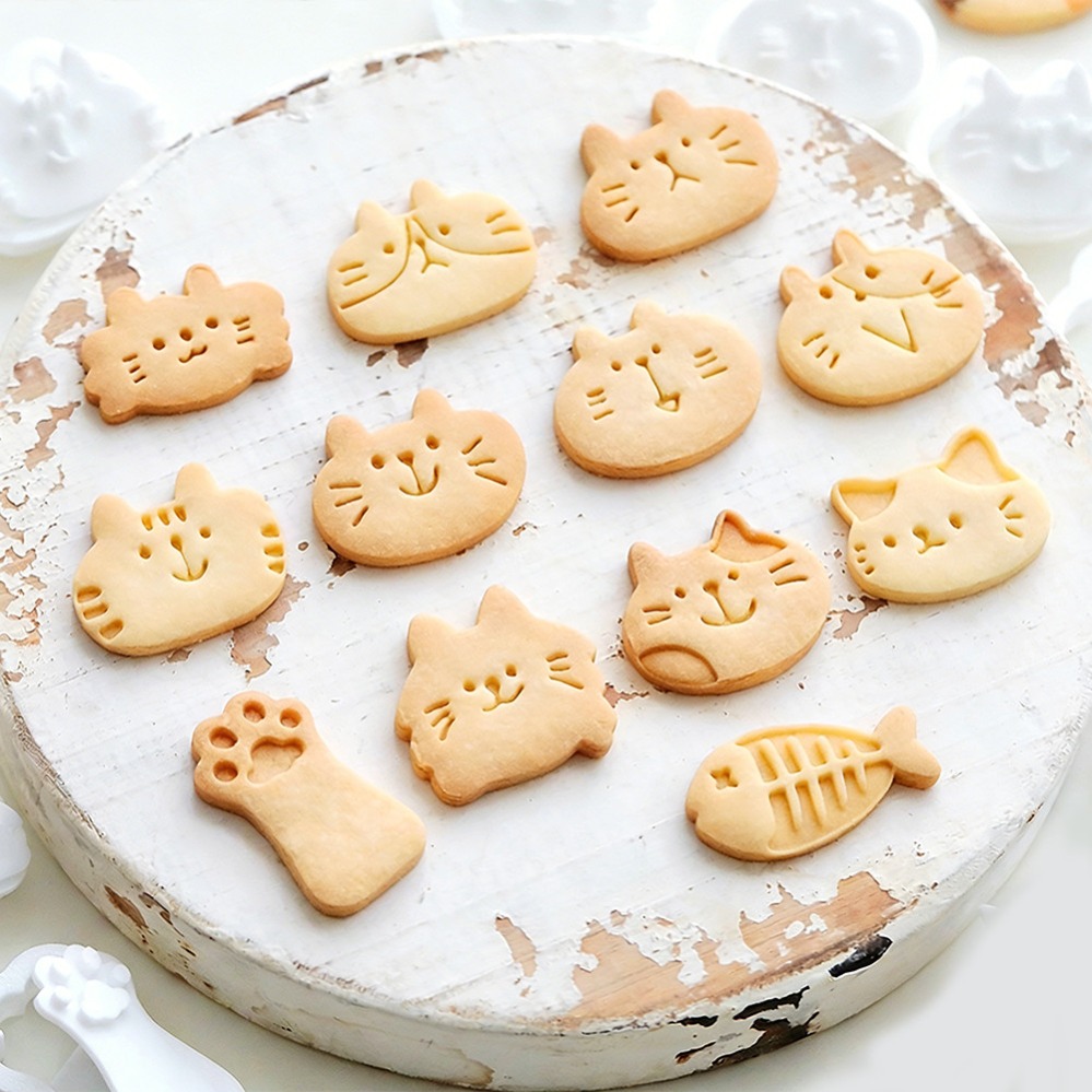 Cute Kitten DIY Stamp Cookie C - Kitchen Appliances Baking recension och pris