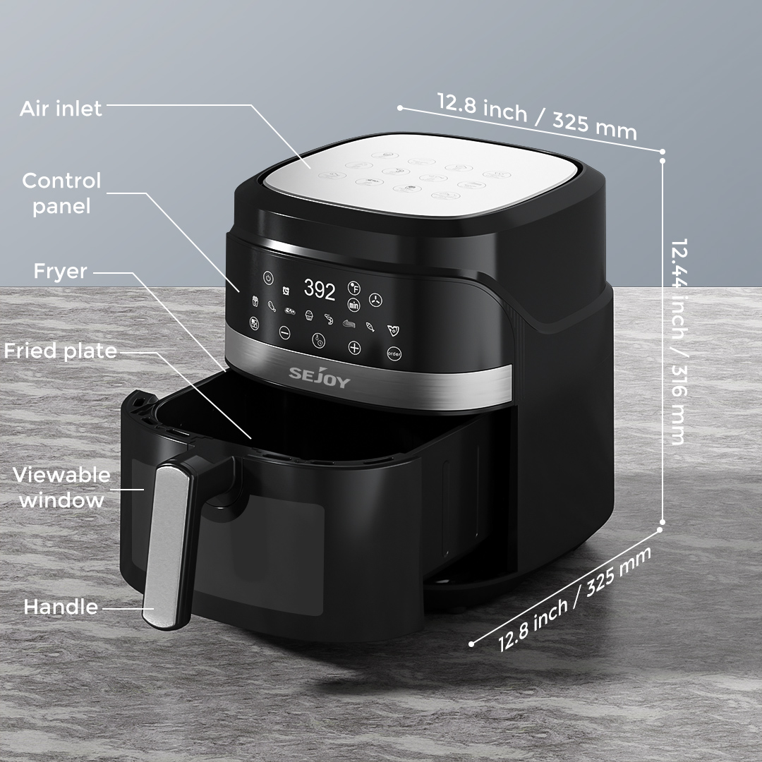 Sejoy Air Fryer 8-in-1,6 Quart - Kitchen Appliances Oven recension och pris