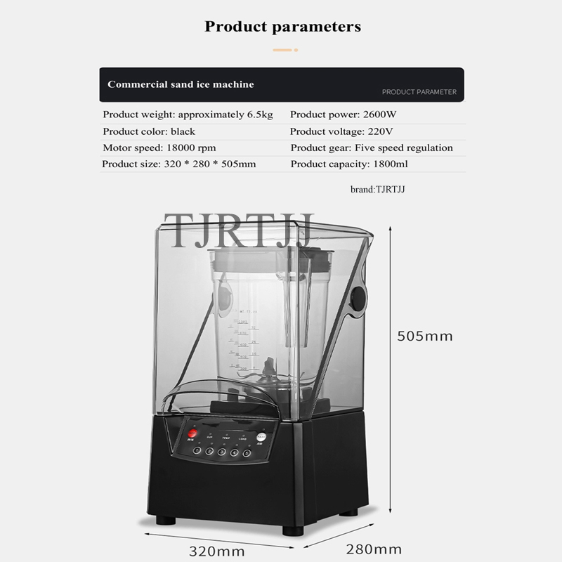 2600W Commercial Blender Fruit - Blender High Power recension och pris