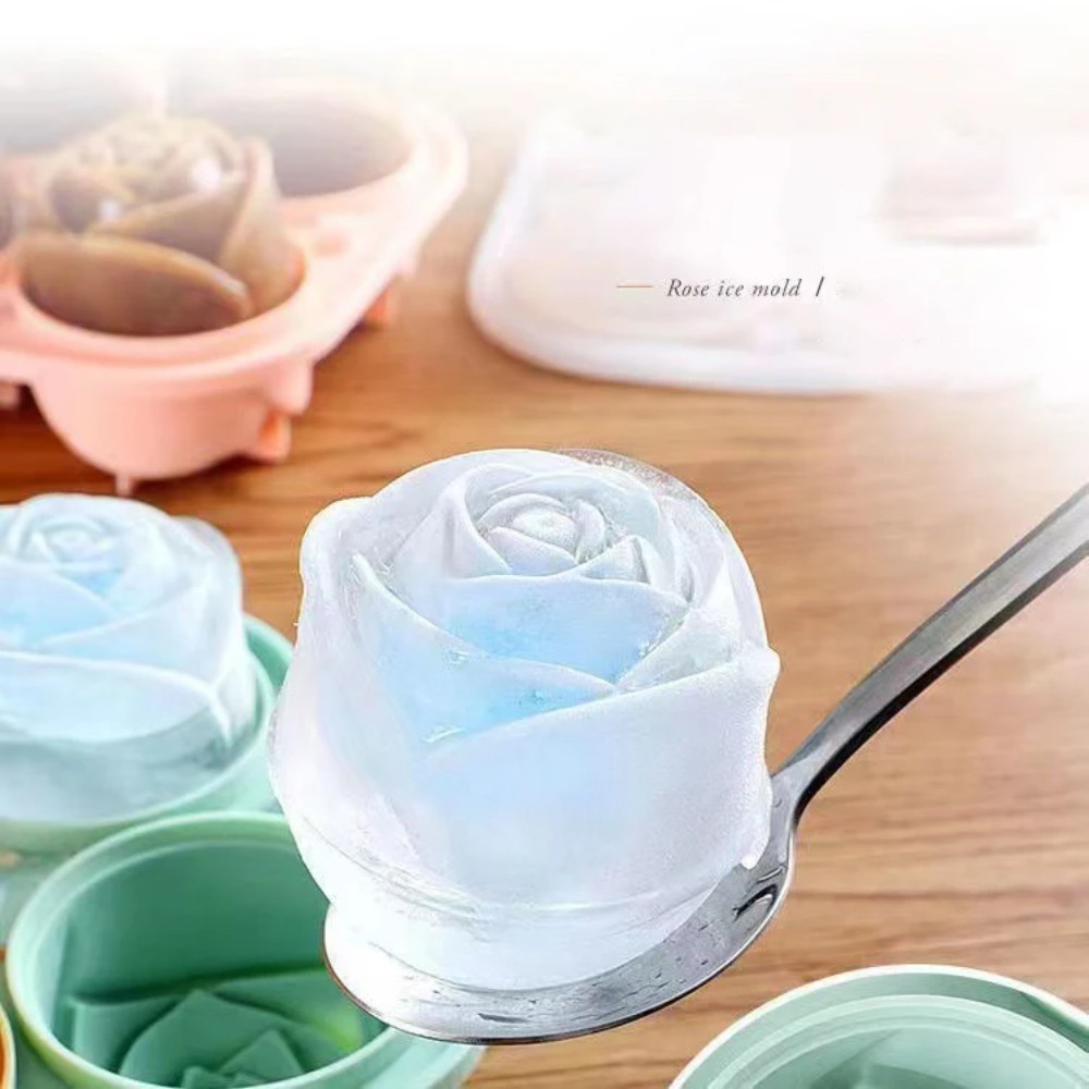 3d rose silicone ice molds 4-h - Kitchen Appliances Store recension och pris