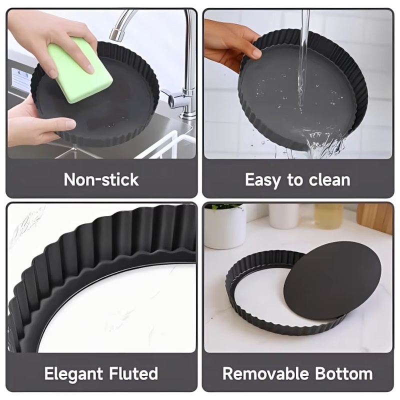 1pc Removable Bottom Fluted Ta - Kitchen Appliances Baking recension och pris